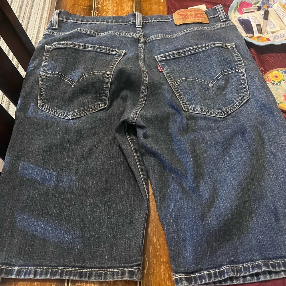 Levi's Men's Dark Blue Denim Shorts